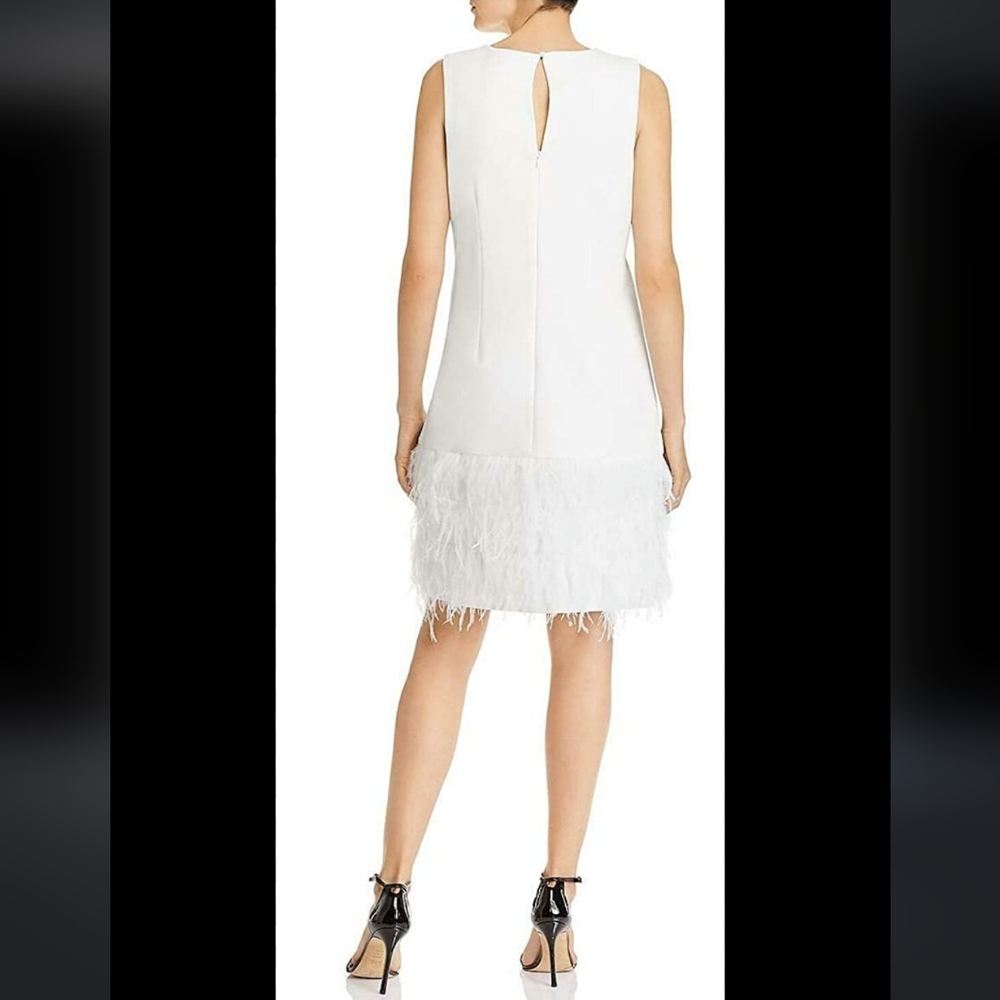 Sam Edelman Feather Hem Sheath Dress, US 8 NWT